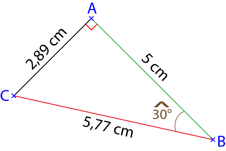 comment calculer le coté d un triangle quelconque